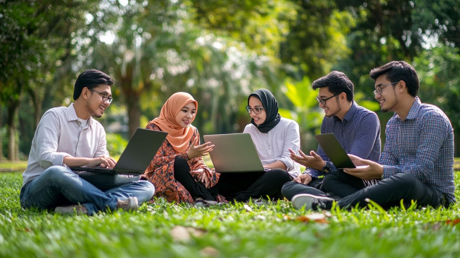Happy international students studying in Australia